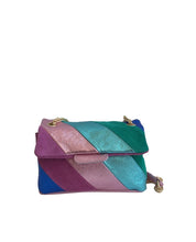 Charger l&#39;image dans la galerie, Sac bandoulière en cuir rainbow bag petit format , leather bag , sac à main , maroquinerie
