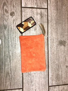 Pochette en daim Glitter en cuir 3 format ,idée cadeau , pochette téléphone , sac bandoulière,