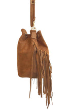 Load image into Gallery viewer, Sac Hobbo sac sot à frange  Sac bandoulière en cuir , leather bag , sac à main , maroquinerie
