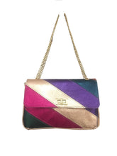 Charger l&#39;image dans la galerie, Alexia glitter Sac bandoulière en cuir rainbow bag medium , leather bag , sac à main , maroquinerie
