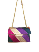 Charger l&#39;image dans la galerie, Rainbow bag S Sac bandoulière  petit format , leather bag , sac à main , maroquinerie
