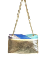 Load image into Gallery viewer, Alexia glitter Sac bandoulière en cuir rainbow bag medium , leather bag , sac à main , maroquinerie
